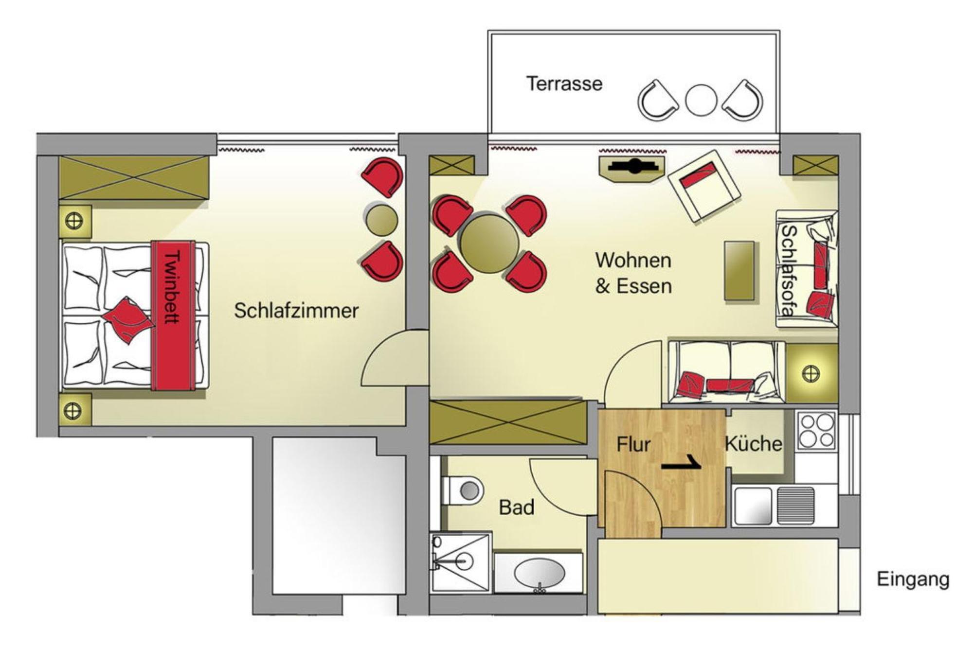 Am Brook 16 Whg 1 Apartment Даме Екстериор снимка